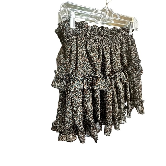 5 for $40 SALE! 
Vestique Colorful Short Ruffled Two Tiered Lined Mini Skirt S - Picture 10 of 12